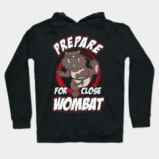 Wombats Prepare For Close Wombat Funny Humor Hoodie